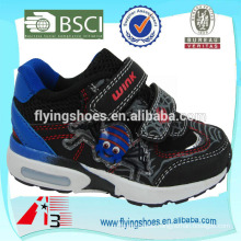 high heel kid sports shoe for boys with spider cartoon